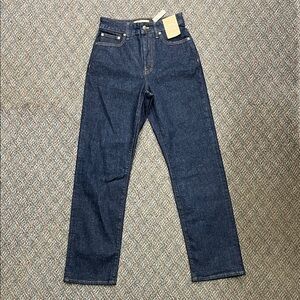 Madewell Women’s Curvy 90s Straight Leg Jeans W25 NWT Cotton Modest